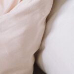 Blush Peach Bedsheet fabric detail