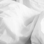 Ivory Cloud Bedsheet fabric detail