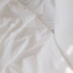 Pearl White Bedsheet fabric detail
