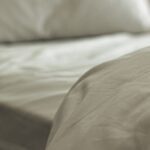 Sage Green Bedsheet fabric detail